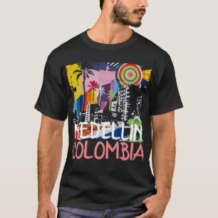 Camiseta MEDELLÍN COLOMBIA Guay Graffiti Mural Shirt, masc