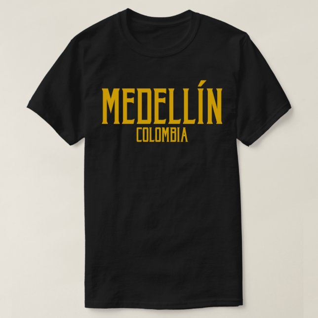 Camiseta Medellin Colombia Vintage Tet Amber Print Pullover (Diseño del anverso)