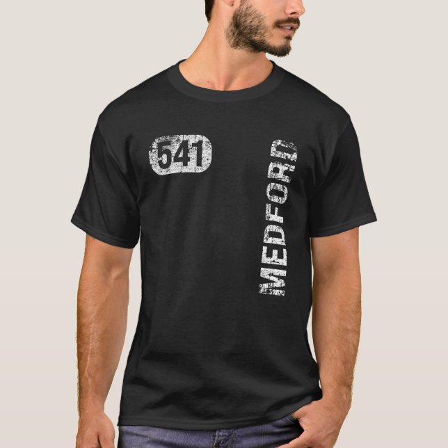 Camiseta Medford Oregon 541 Area Code Vintage Retro (Anverso)