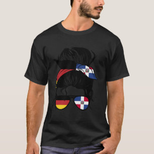 Camiseta Media Alemana Media Dominica Mezcla Alemania Y Dom