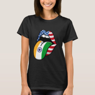 Camiseta Media americana mitad india divertida India Bander