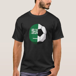 Camiseta Media bandera de Arabia Saudita mitad fútbol