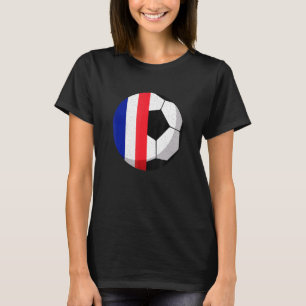 Camiseta Media bandera de Francia en fútbol