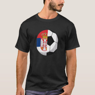 Camiseta Media bandera de Serbia en fútbol