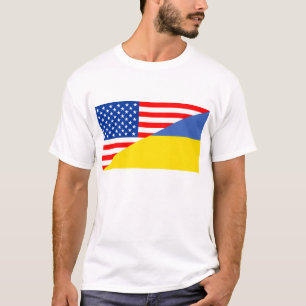 Camiseta media bandera los E.E.U.U. de Estados Unidos