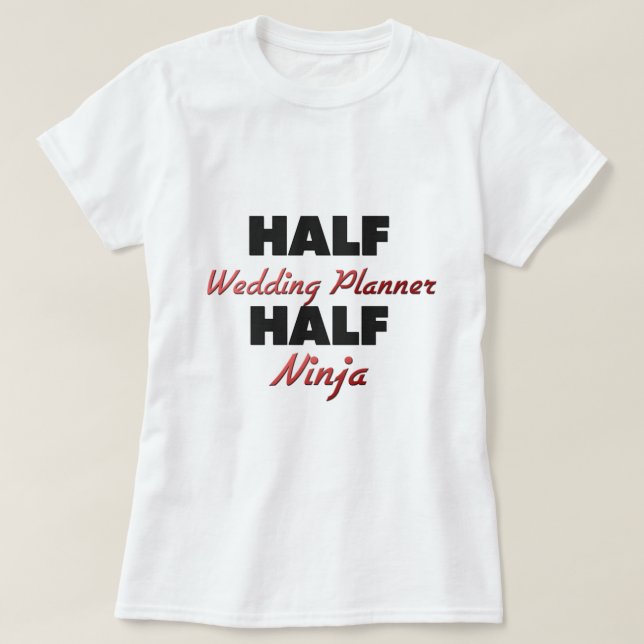 Camiseta Media Boda Planner Half Ninja (Diseño del anverso)