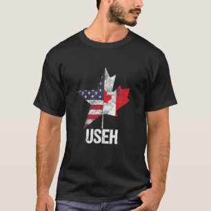 Camiseta Media canadiense estadounidense USEH Canadá Bander