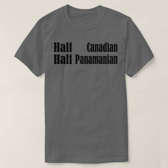Camiseta Media canadiense mitad panameña mezcla 3 (Diseño del anverso)