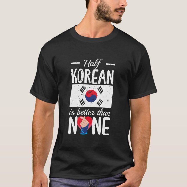 Camiseta Media Coreana Es Mejor Que Ninguna Kpop (Anverso)