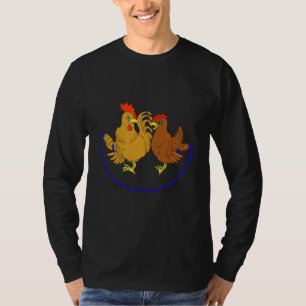 Camiseta Media cuerda de salto de pollo
