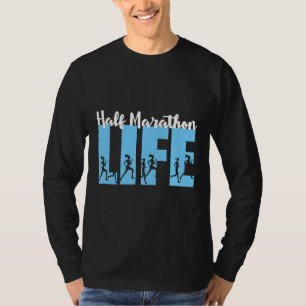 Camiseta Media diversión de la vida de maratón para correr