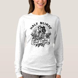 Camiseta Media Enfermera Media Coffee