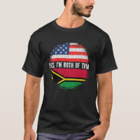 Media estadounidense mitad Vanuatu Bandera de los 