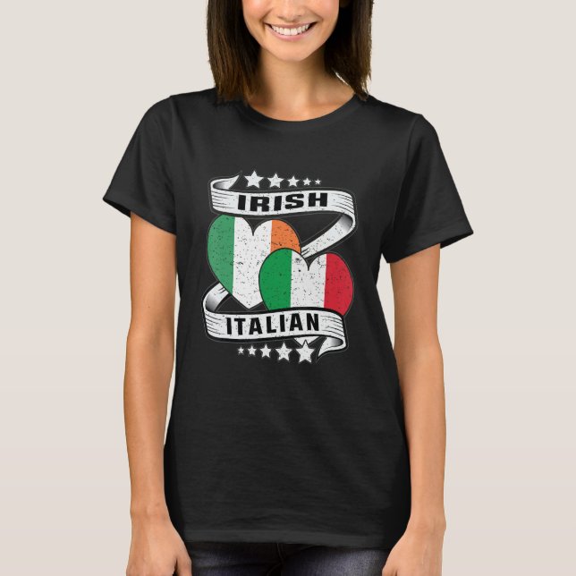 Camiseta Media irlandesa Media Italiana Niños Irlandeses (Anverso)