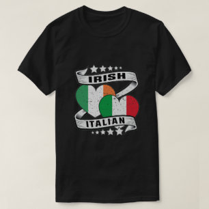 Camiseta Media irlandesa mitad italiano
