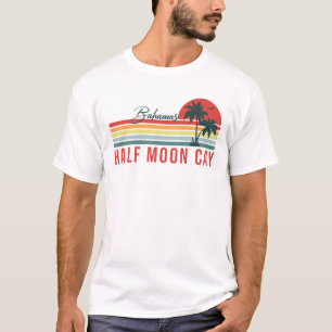 Camiseta Media Luna Cay Bahamas Retro Sunset Vacation 60