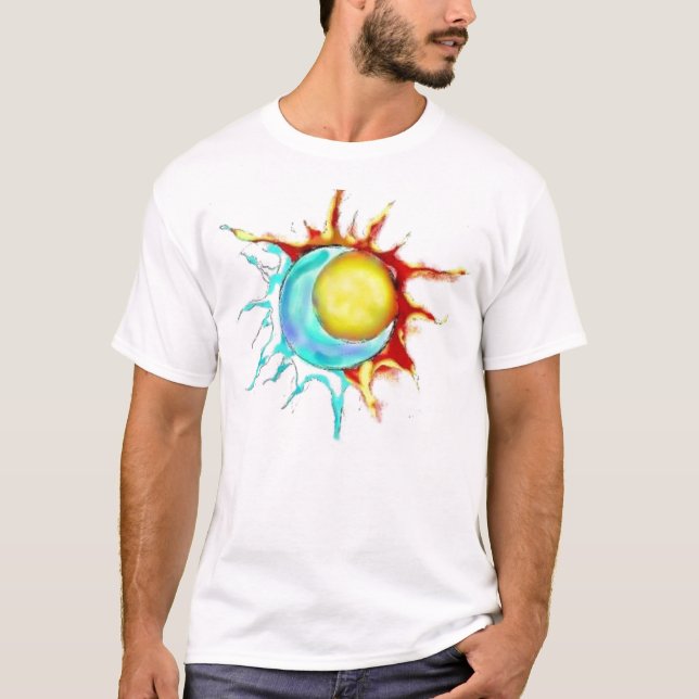 Camiseta media luna del medio sol (Anverso)