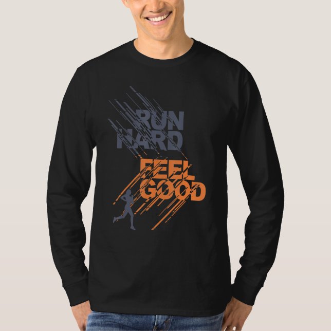 Camiseta Media Marathon Run Hard Feel Good 26 2 13 1 Runnin (Anverso)