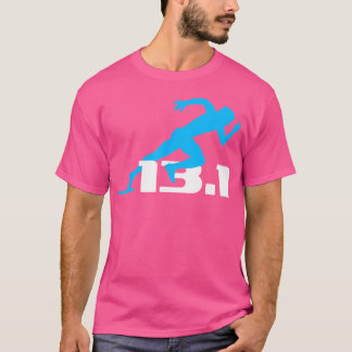 Camiseta Media maratón corriendo 13 1 corredor