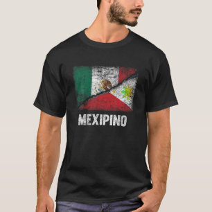 Camiseta Media mexicana mitad bandera filipina México Filip