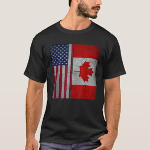 Camiseta Media peruana norteamericana mitad peruana media b