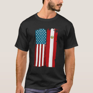 Camiseta Media peruana norteamericana mitad peruana media b
