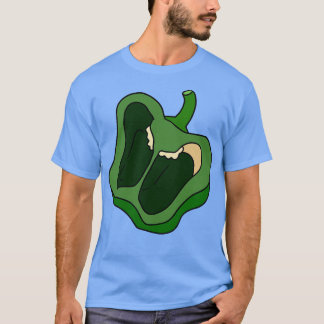 Camiseta Media rebanada de pimienta verde