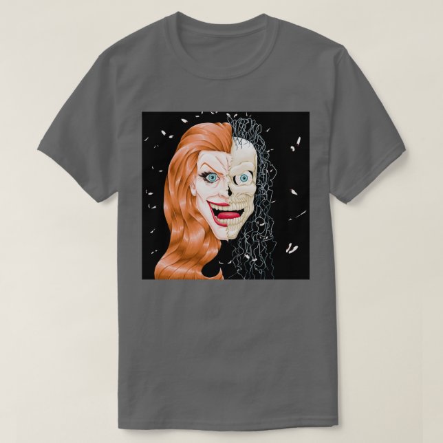 Camiseta Media Skull (Diseño del anverso)