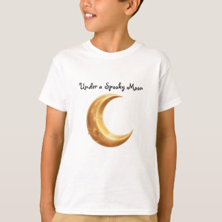 Camiseta Medialuna de Halloween | Arte del cielo nocturno m