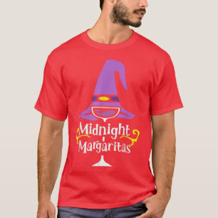 Camiseta Medianoche Margaritas Brujas Halloween Bebida