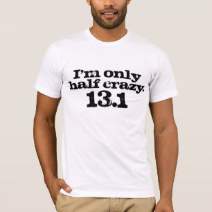 Camiseta Medias letras negras a medias locas del maratón