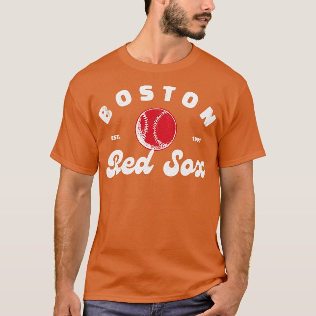 Camiseta Medias Rojas de Boston Retro (Anverso)