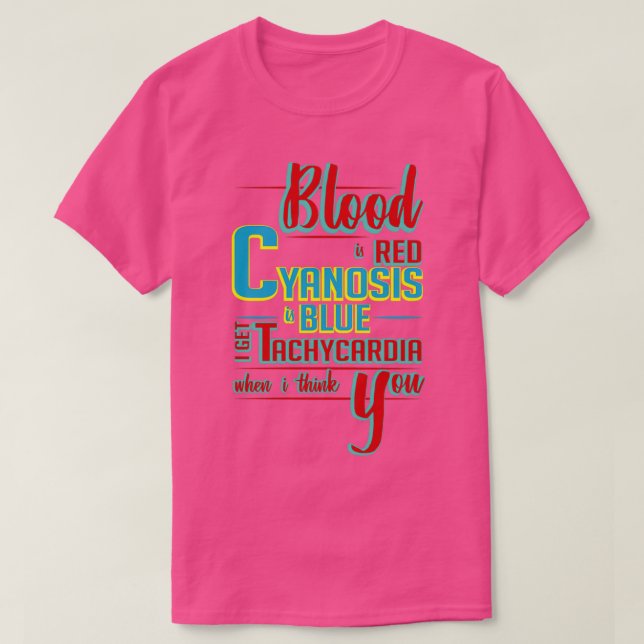 Camiseta Médica Amo Gracioso Poema Poeta Médica Regalo 1 (Diseño del anverso)