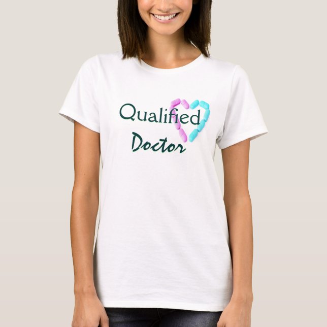 Camiseta Médica Calificado En Lime (Anverso)