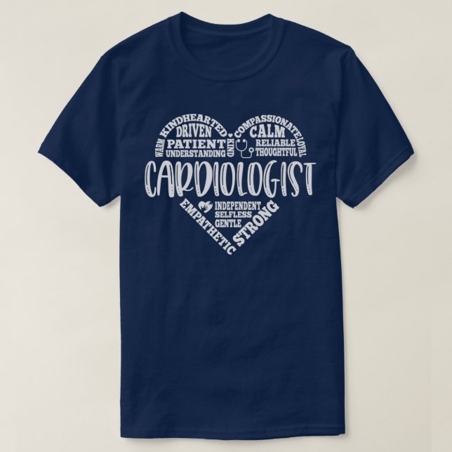 Camiseta Médica cardiaco cardiólogo (Diseño del anverso)