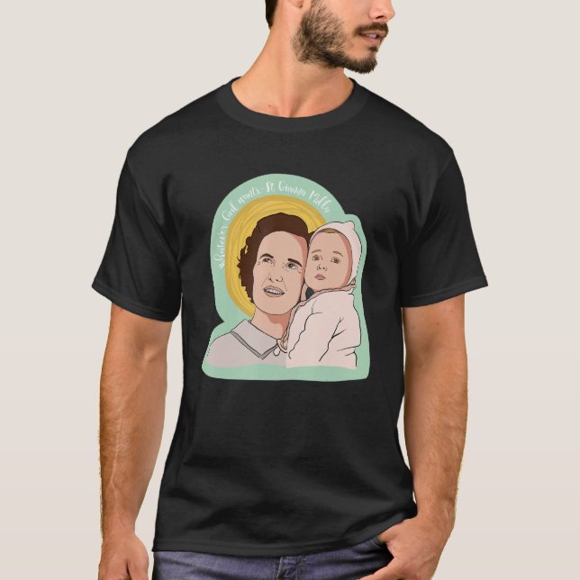 Camiseta Médica católico de Santa Gianna Beretta Molla (Anverso)