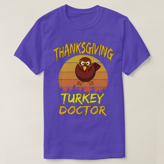 Camiseta Médica de Acción de Gracias Turquía 1 (Diseño del anverso)