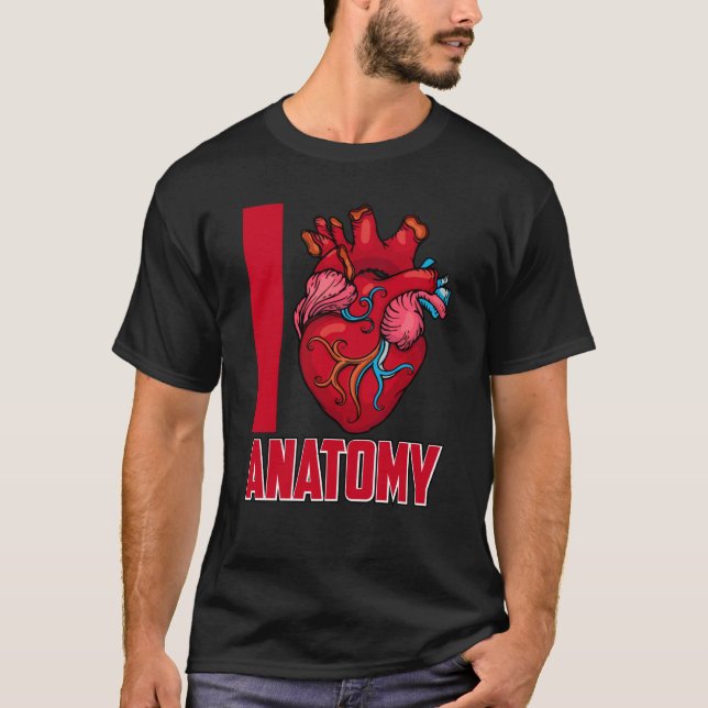 Camiseta Médica de Amor Anatomía Escuela de Medicina Médica (Anverso)
