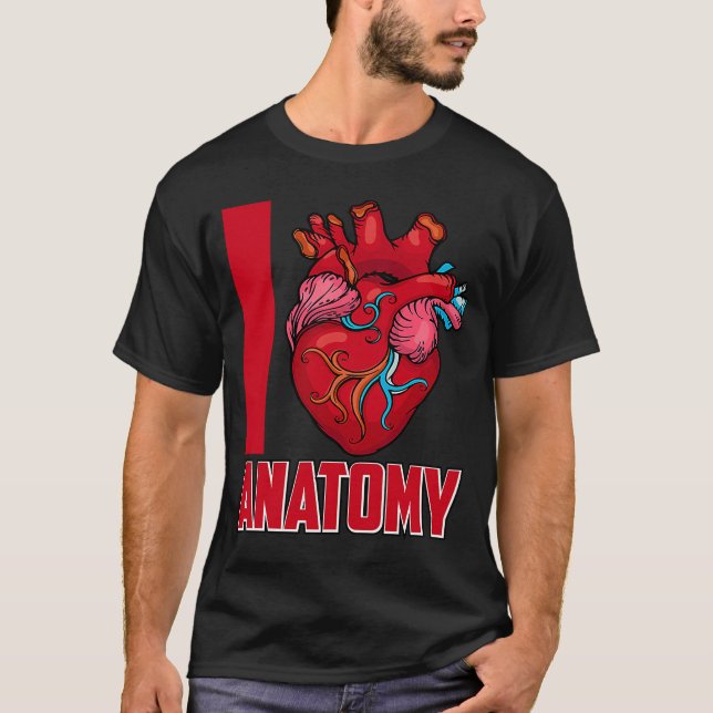 Camiseta Médica de Amor Anatomía Escuela de Medicina Médica (Anverso)