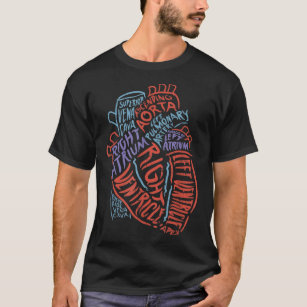 Camiseta Médica de Anatomía Especializada en el Corazón Bio
