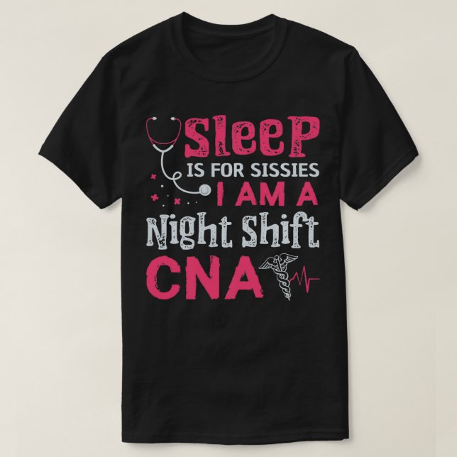 Camiseta Médica de Asistente de Enfermería Gratuita de CNA  (Diseño del anverso)