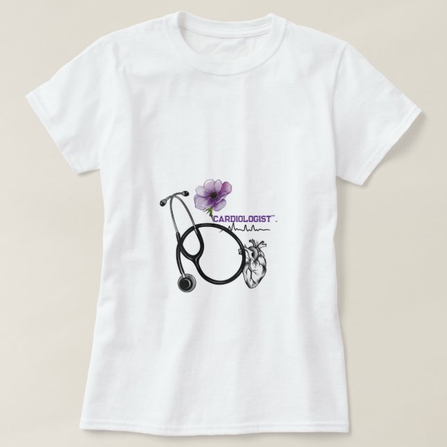 Camiseta "Médica de Corazón Saludable" (Diseño del anverso)