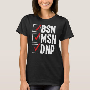 Camiseta Médica de DNP MSN BSN Enfermera DNP Graduación de 