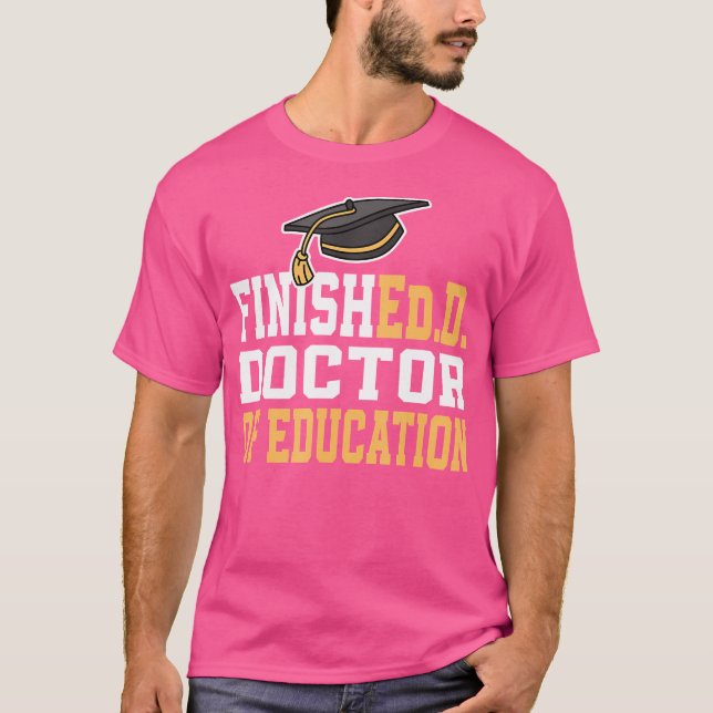 Camiseta Médica De Educación Doctoral Finalizado (Anverso)