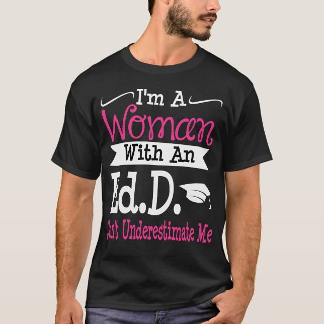 Camiseta Médica de Educación Graduada de grado da a sus muj (Anverso)