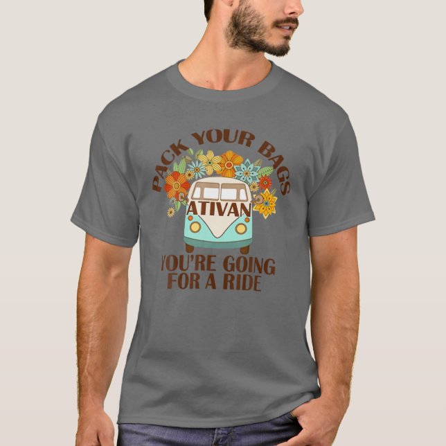 Camiseta Médica de enfermería Ativan Empaqueta tus bolsas q (Anverso)