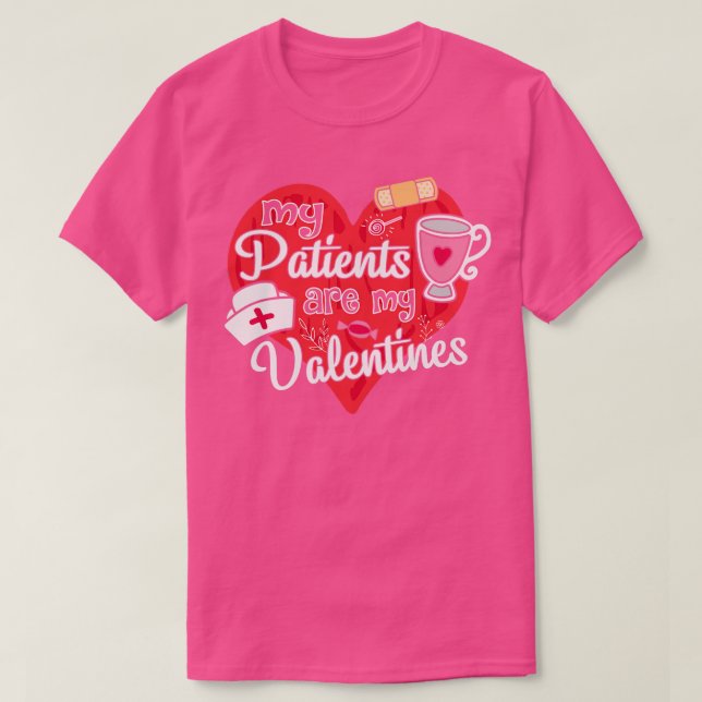 Camiseta Médica de enfermería de San Día de San Valentín Mé (Diseño del anverso)