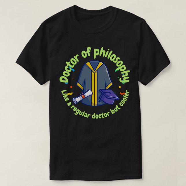 Camiseta Médica de Filosofía como médica común pero sí (Diseño del anverso)