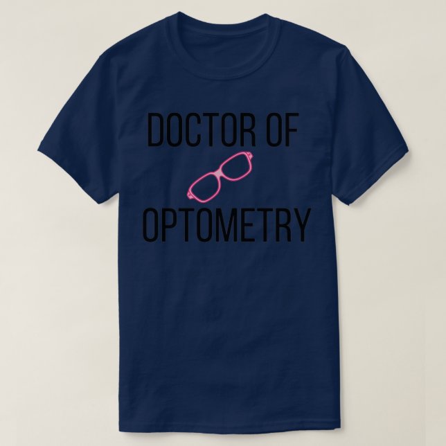 Camiseta Médica de Gafas de Optometría 4 (Diseño del anverso)
