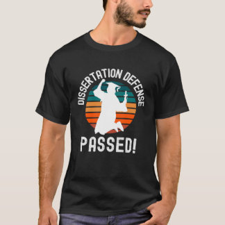 Camiseta Médica de Graduación de Doctorado Aprobado en Defe